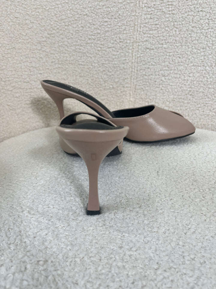 Nude Open Toe Heel