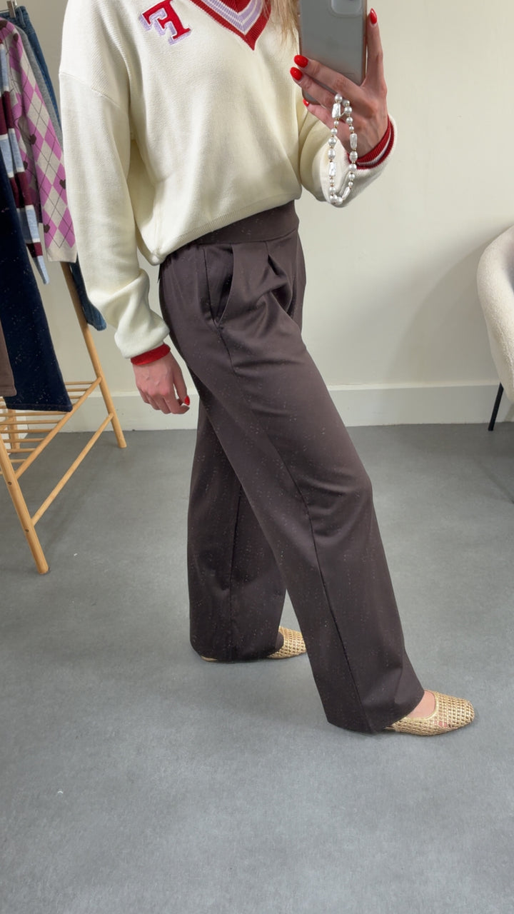Kate Long Wide Brown Trousers