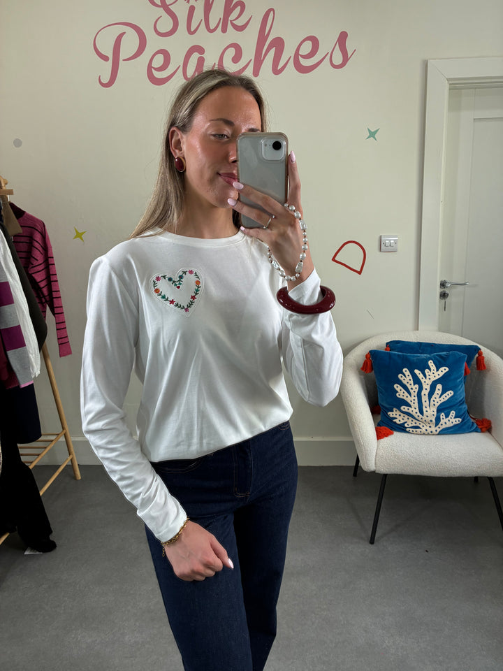 Brunswick White Heart Long Sleeve