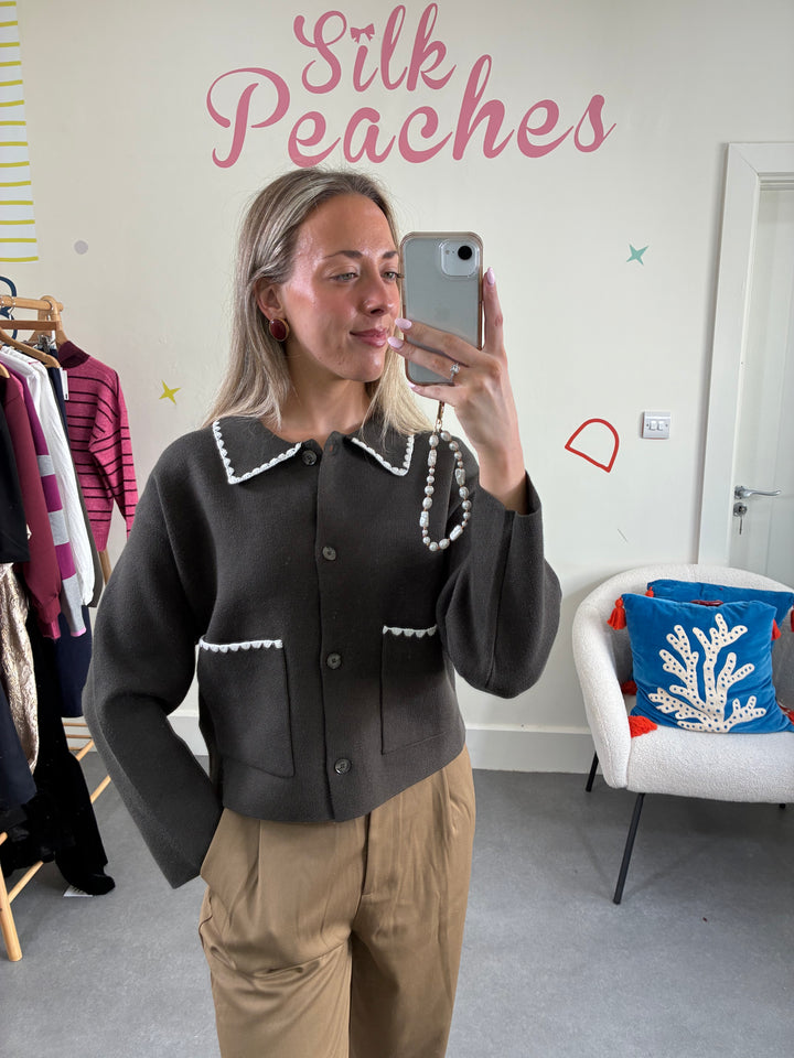 Mirisse Khaki Cardigan