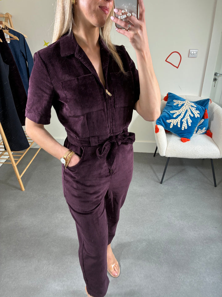 Meredith Dark Plum Jumpsuit