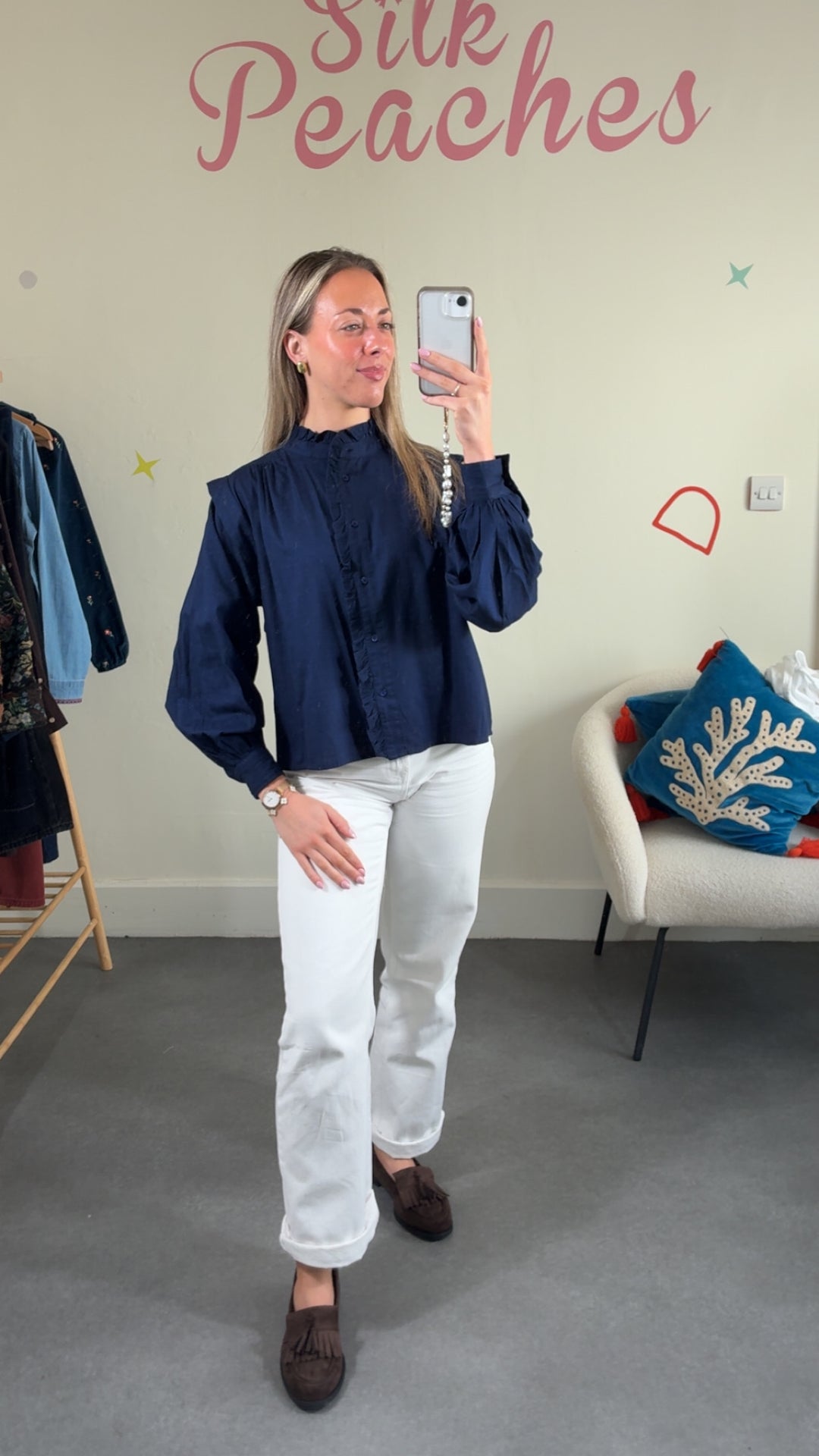 Maritime Blue Blouse
