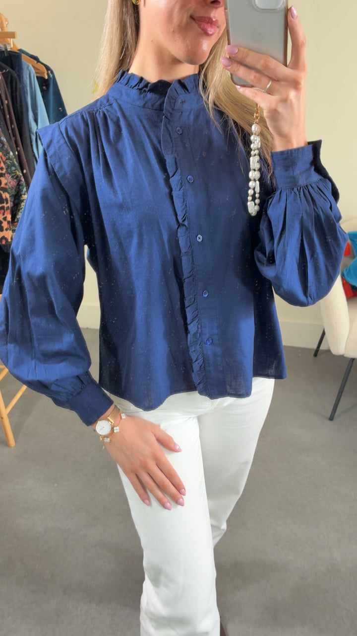 Maritime Blue Blouse