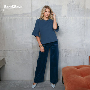 Jacinda Wide Leg Cord Jean