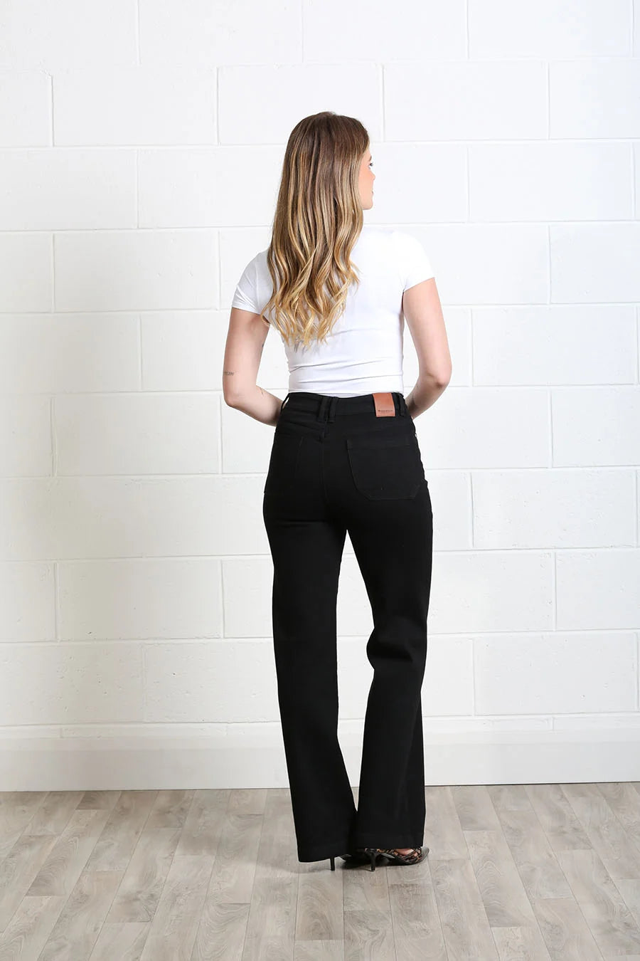 Jane Wide Leg Black Jeans
