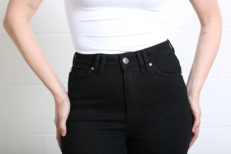 Jane Wide Leg Black Jeans