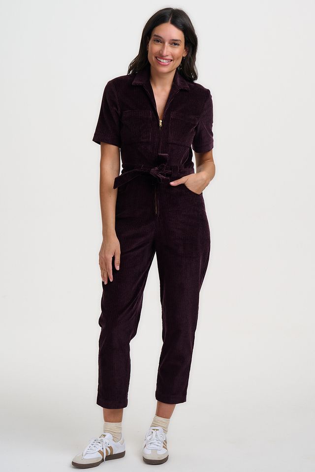 Meredith Dark Plum Jumpsuit