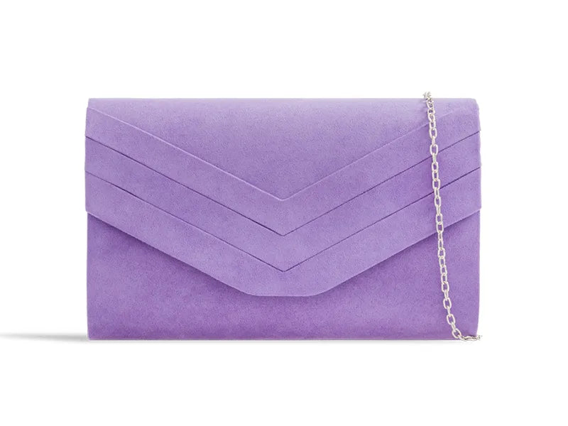 Lilac Clutch Bag