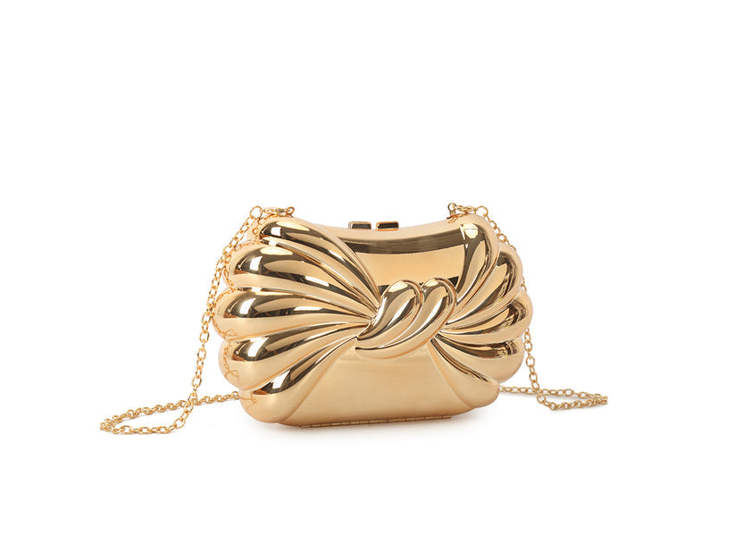 GOLD BOX CLUTCH BAG