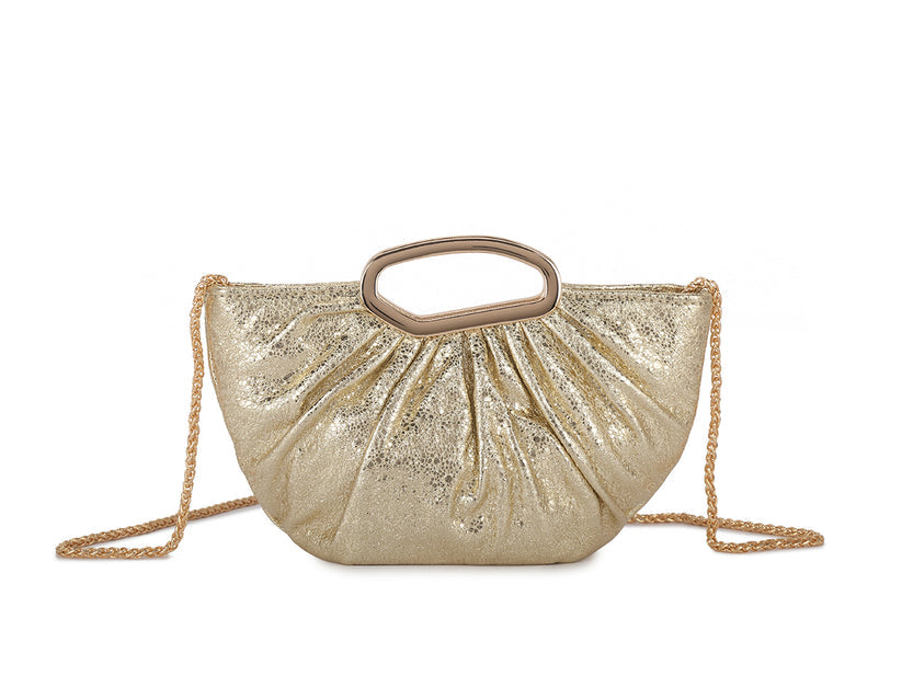 Gold Top Handle Bag