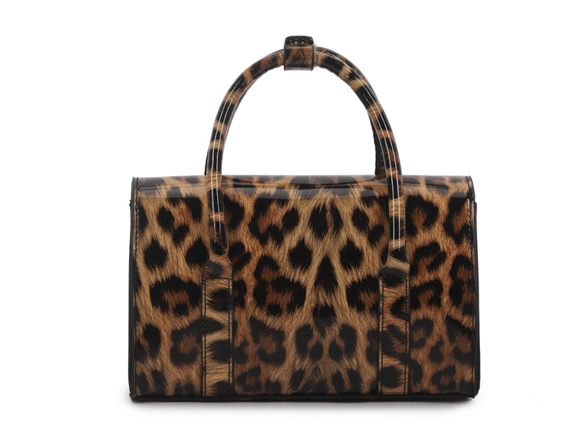 Leopard Print Metal - Handle Bagd