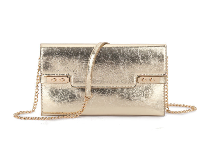 Gold Buckle Clutch