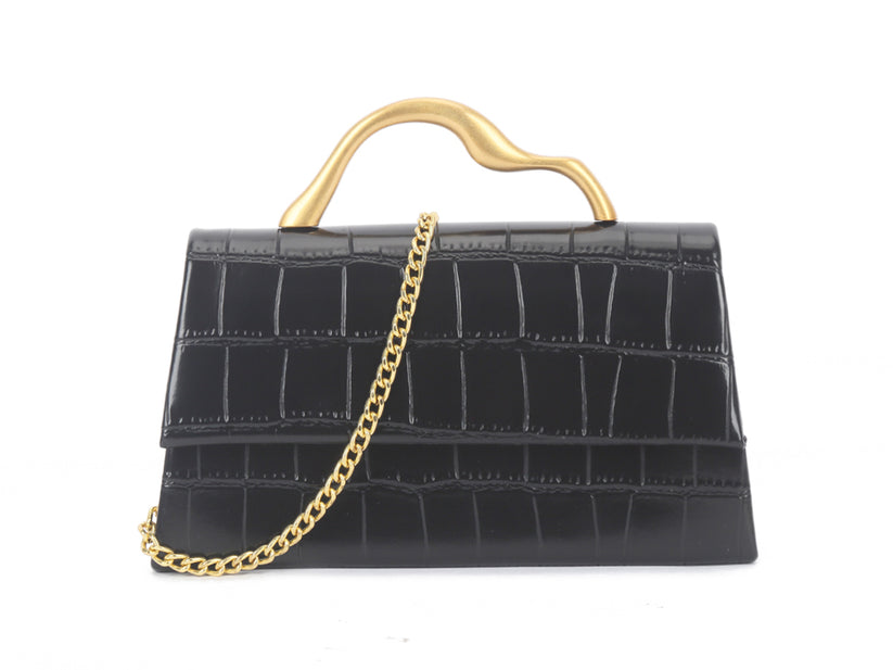 Black Crocodile Bag