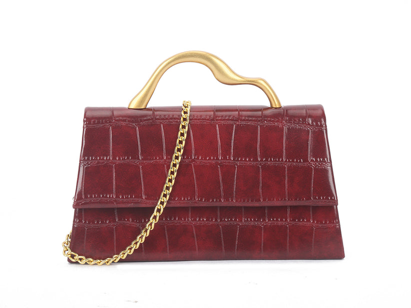 Cherry Red Crocodile Bag