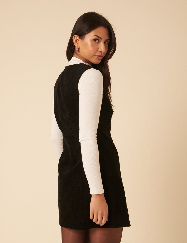 GIANNA PINAFORE MINI DRESS