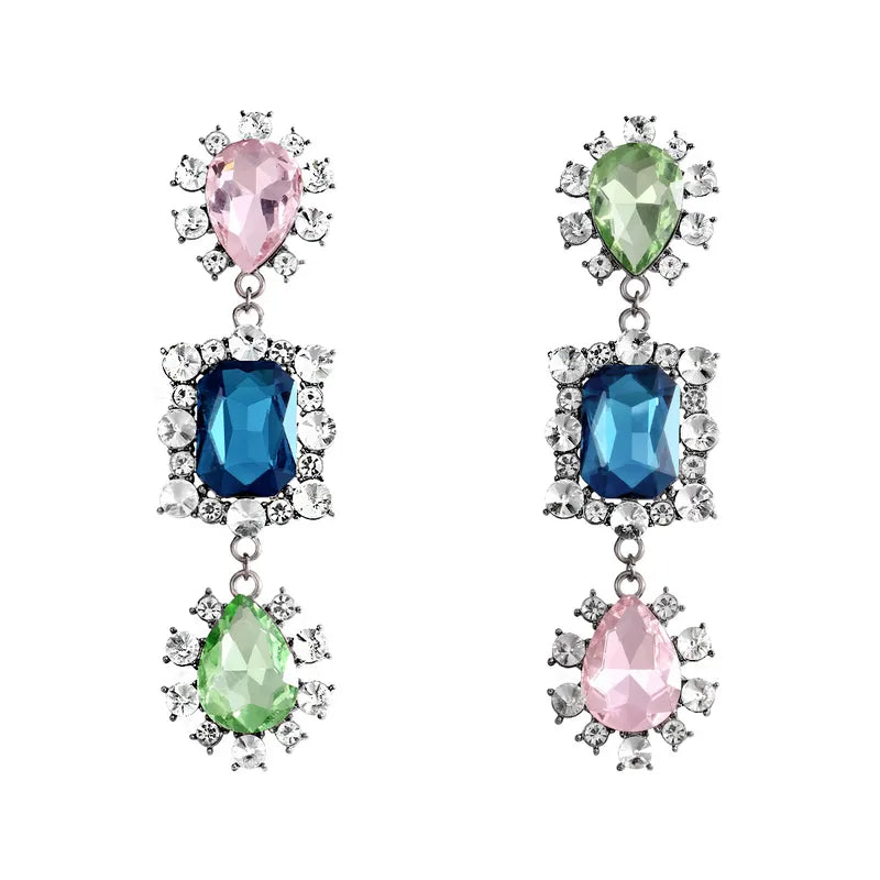 Blue Glass Earring