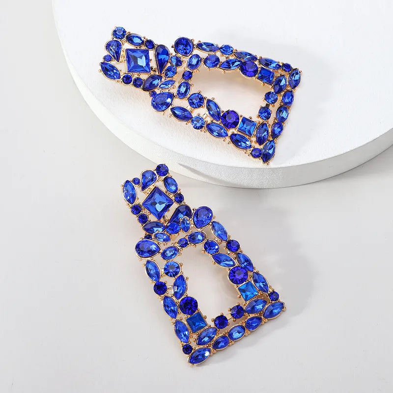 Royal Blue Square Earring