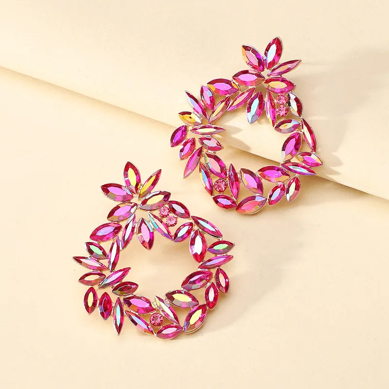 Pink Wreath Earring