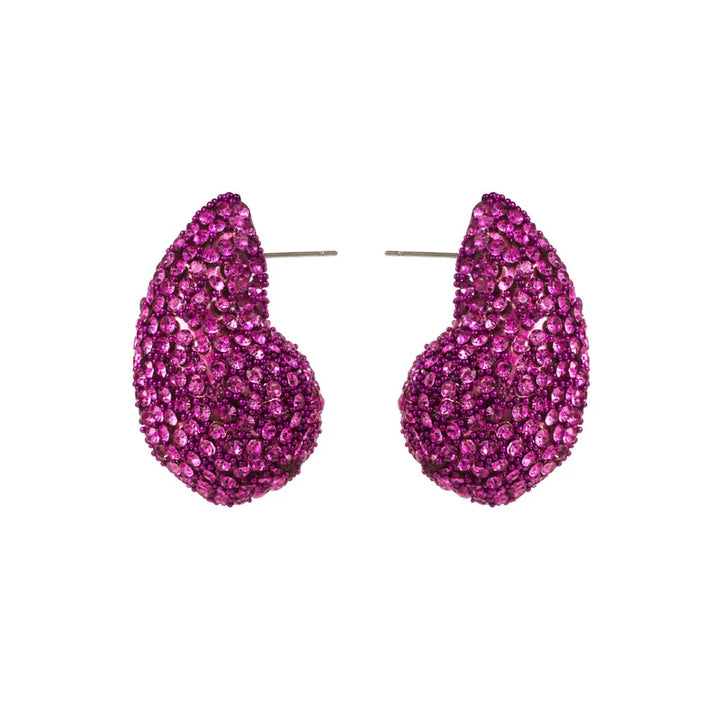 Cerise Tear Drop Earring