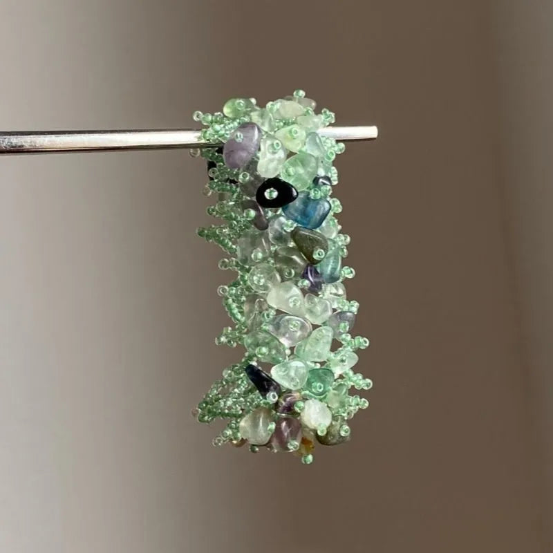 Stretchy Green Crystal Bracelet