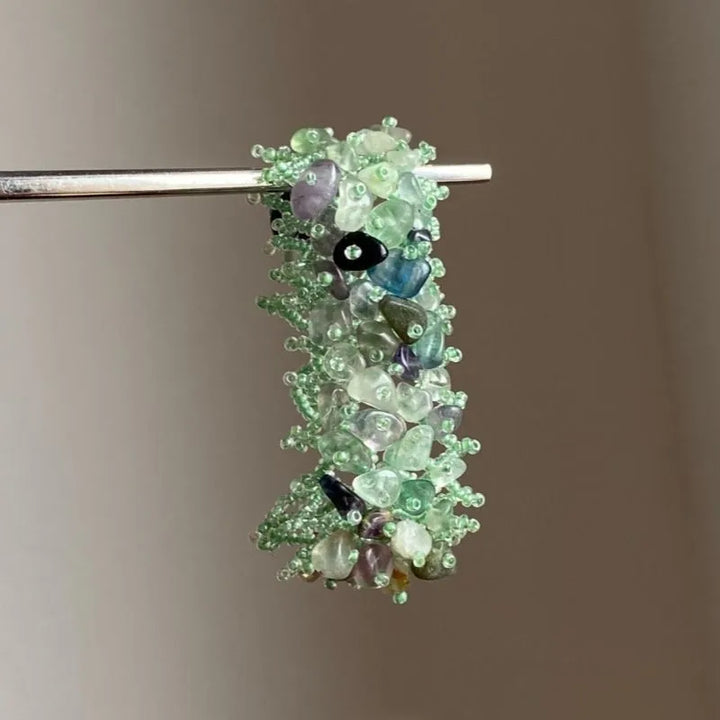 Stretchy Green Crystal Bracelet