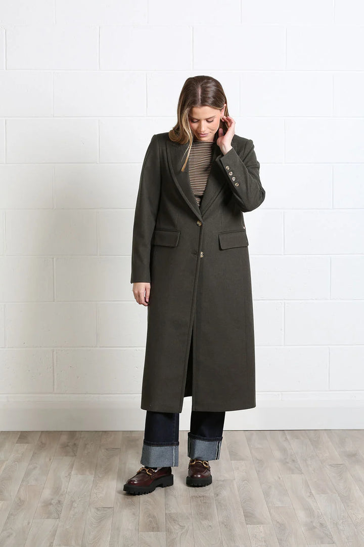 Olivia Deep Moss Coat