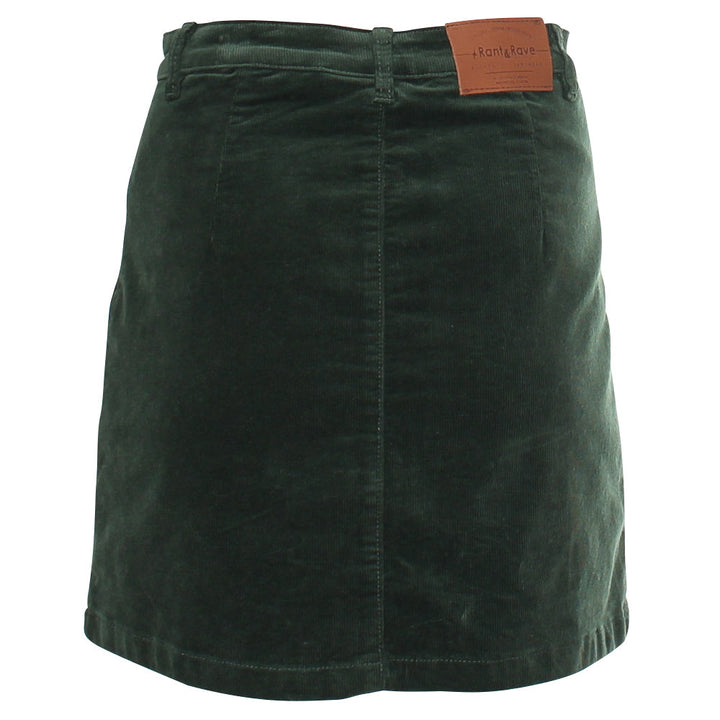 ORA CORD SKIRT GREEN