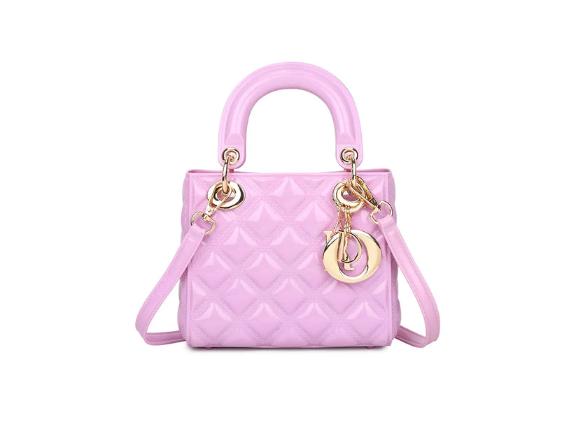 Lilac Bucket Bag &amp; Charm