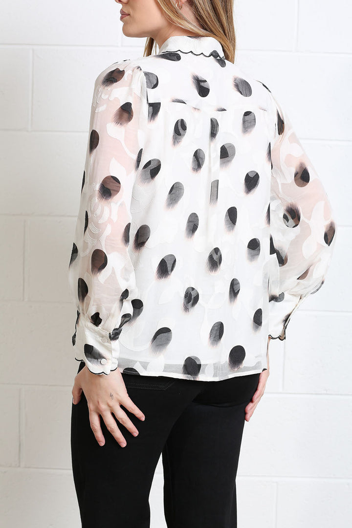 Posy White Blouse