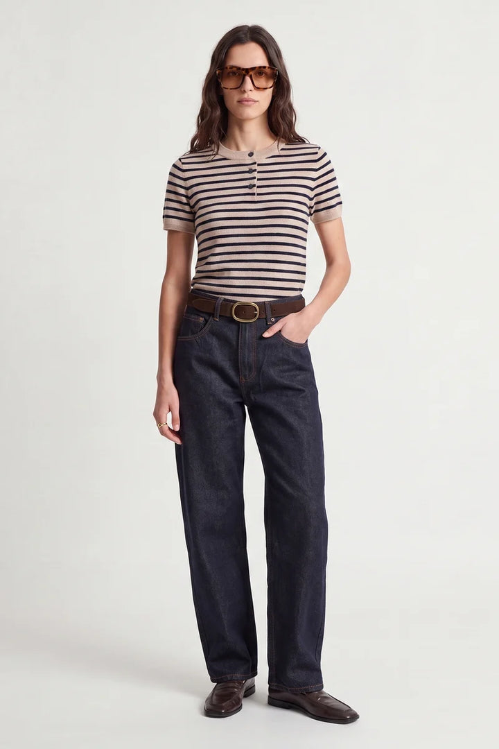 Flerine Short Sleve Wool Top