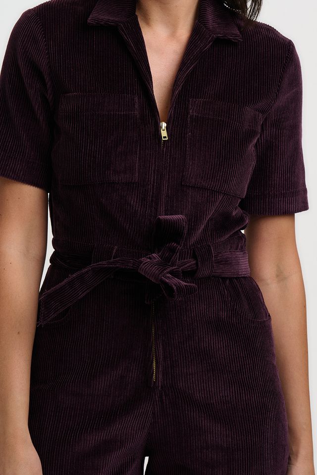 Meredith Dark Plum Jumpsuit