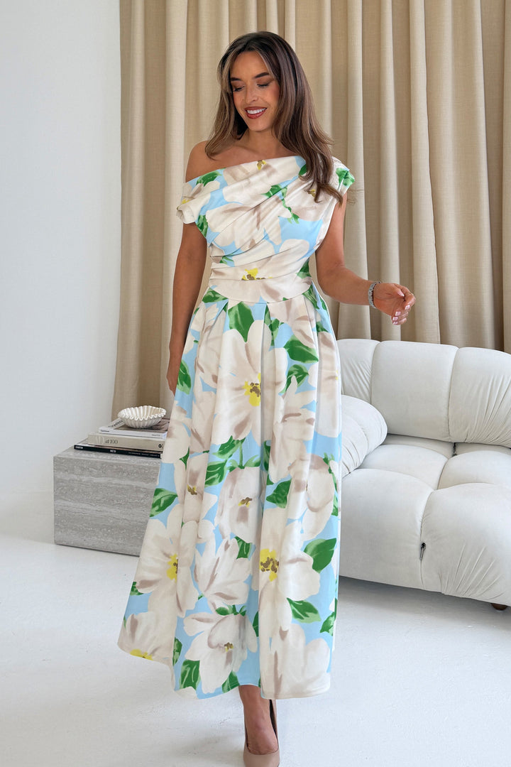 Betty Floral Mint Dress