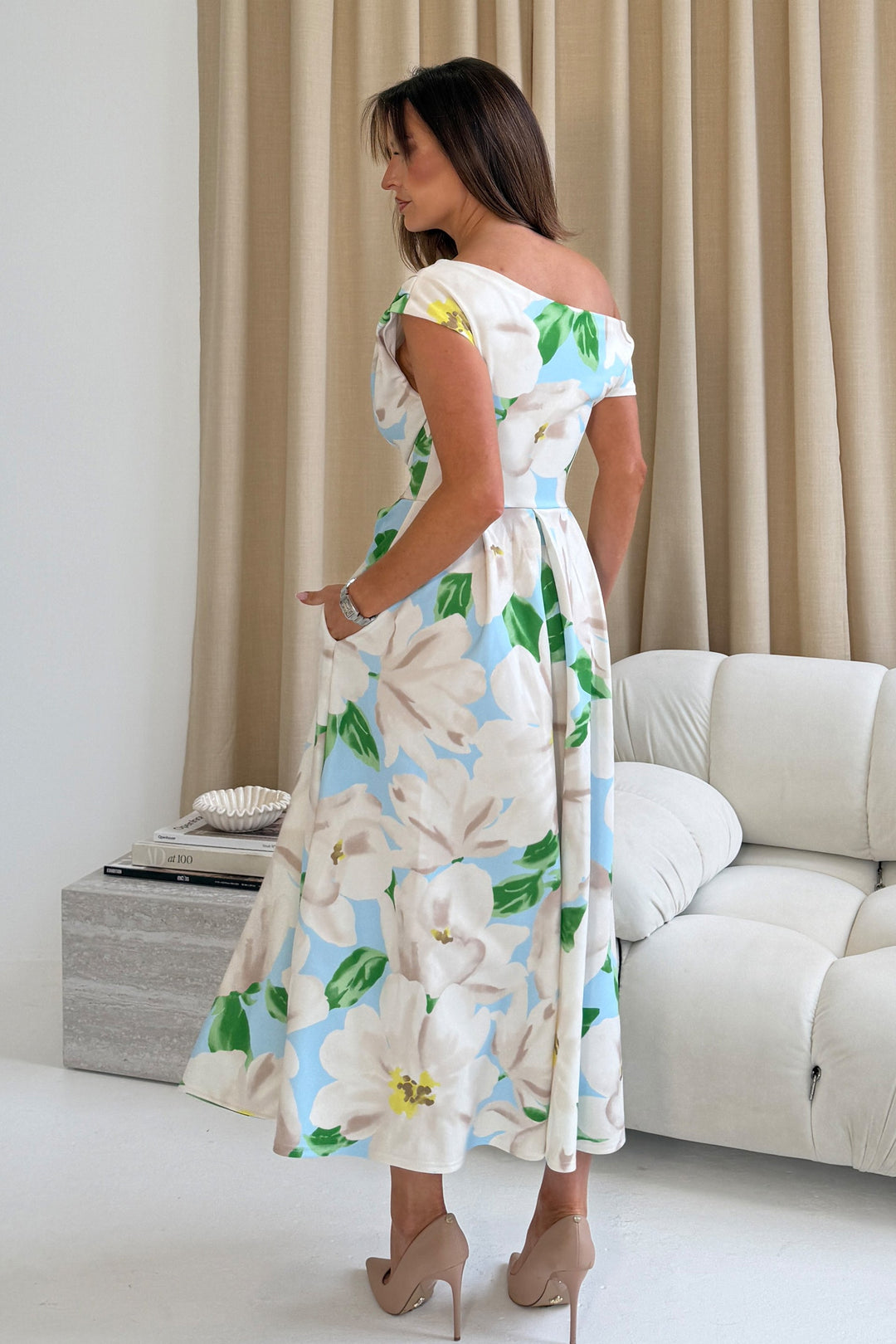 Betty Floral Mint Dress