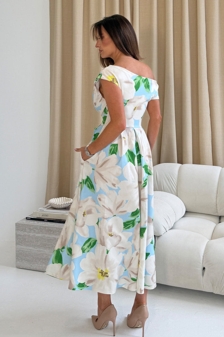 Betty Floral Mint Dress