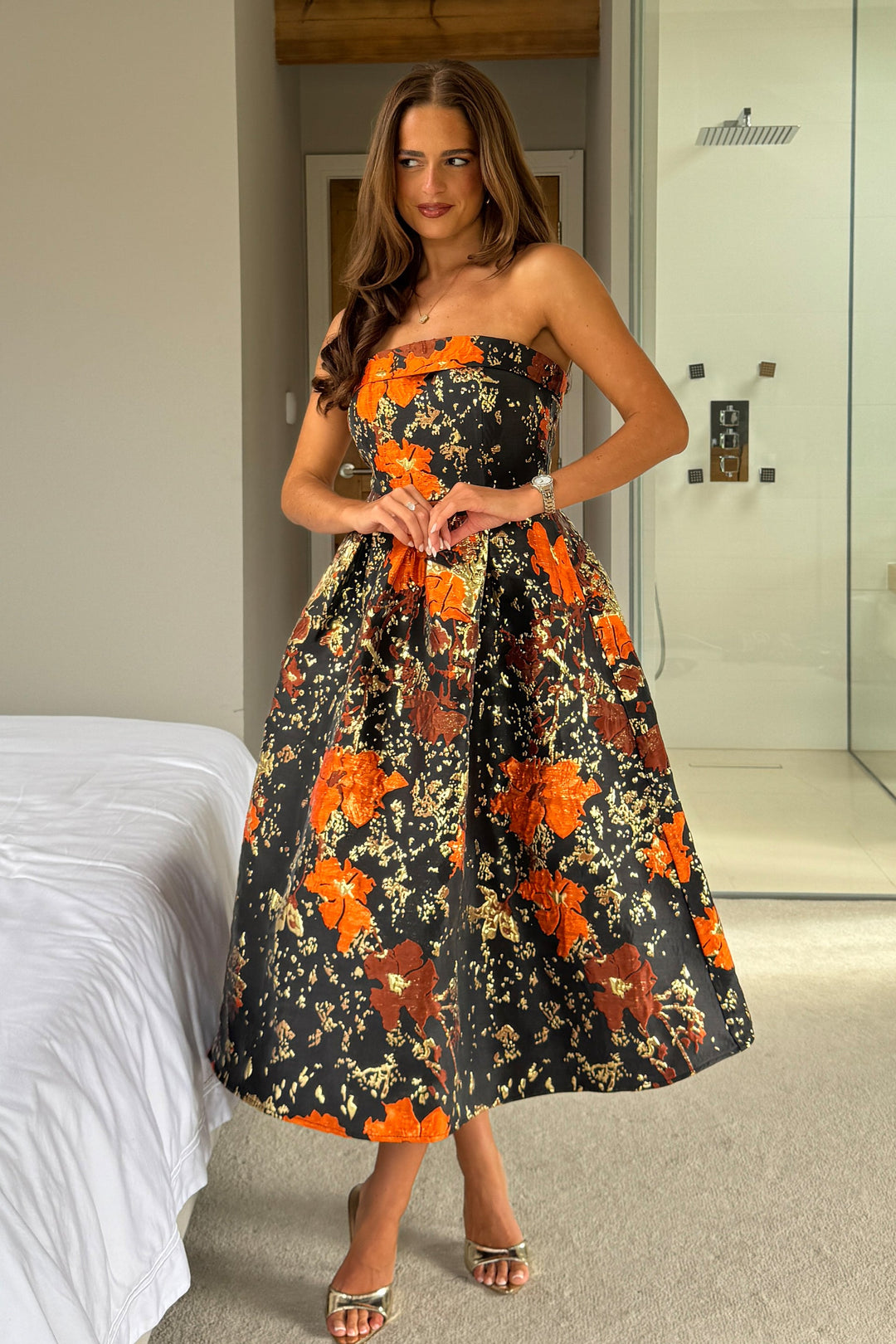 DANNI BANDEAU MIDI DRESS