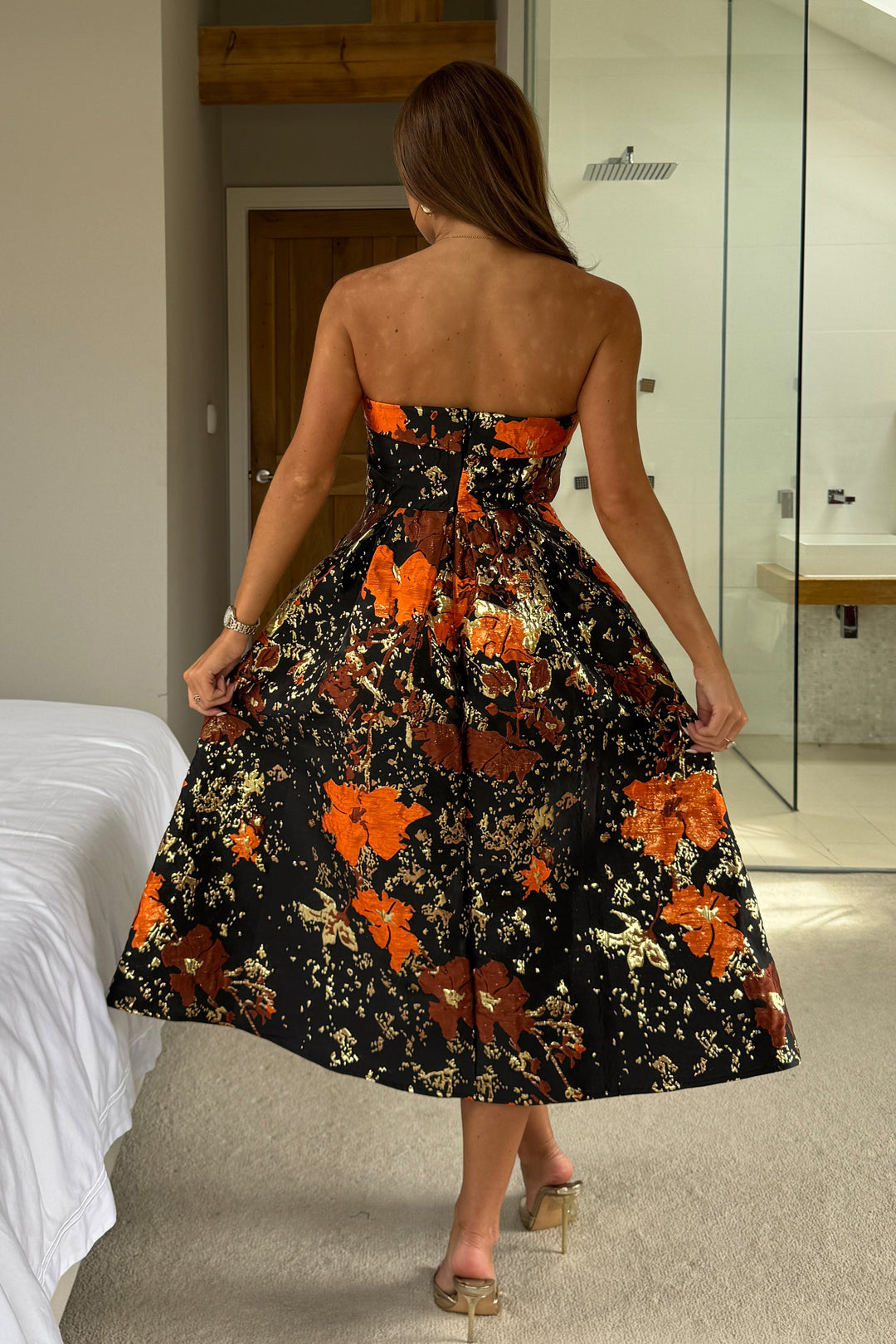 DANNI BANDEAU MIDI DRESS