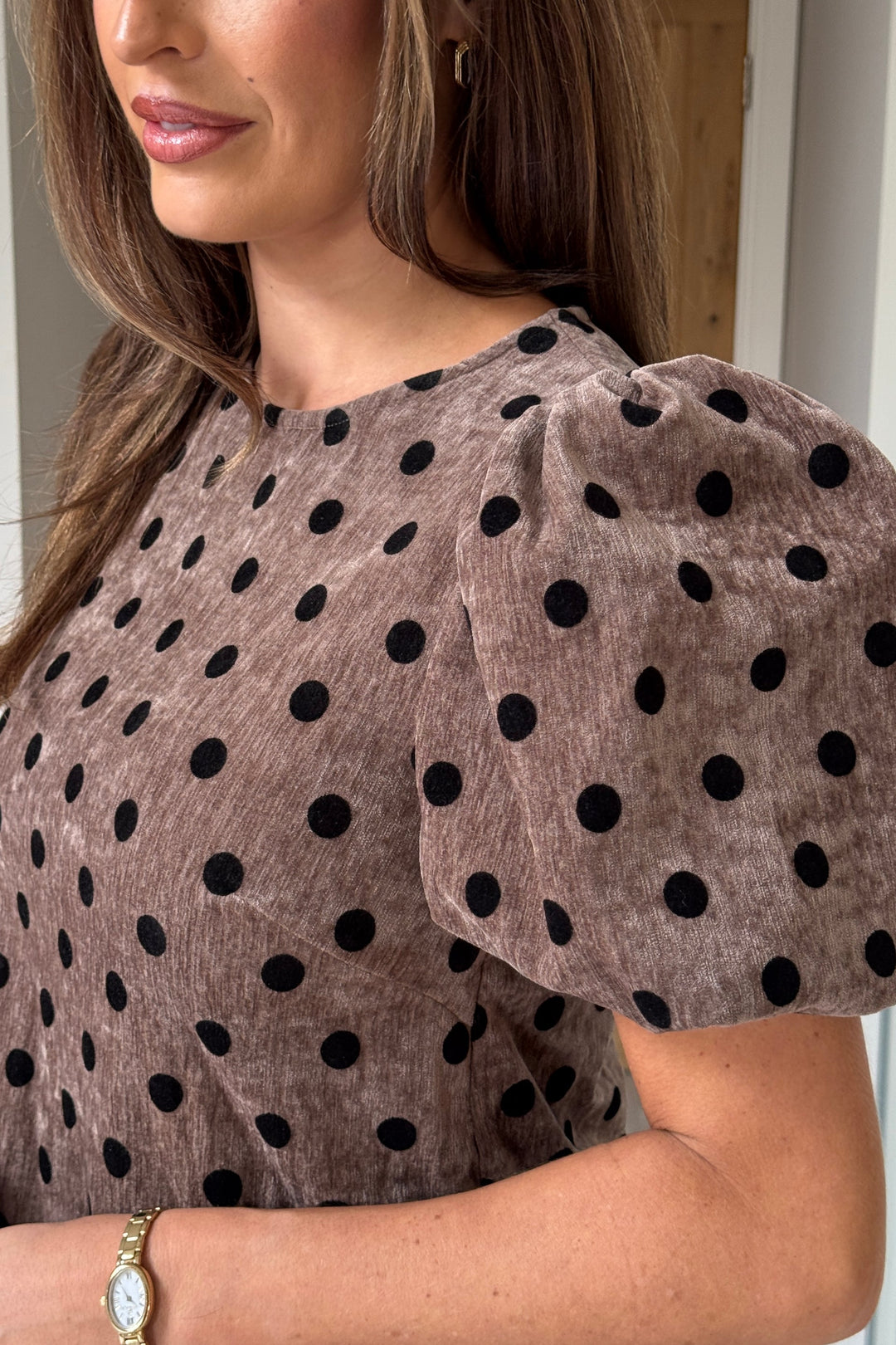 Reda Puff Sleeve Mini Dress