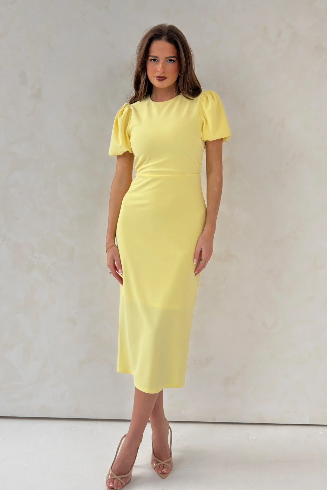 Sue Puff Sleeve Midi Dress
