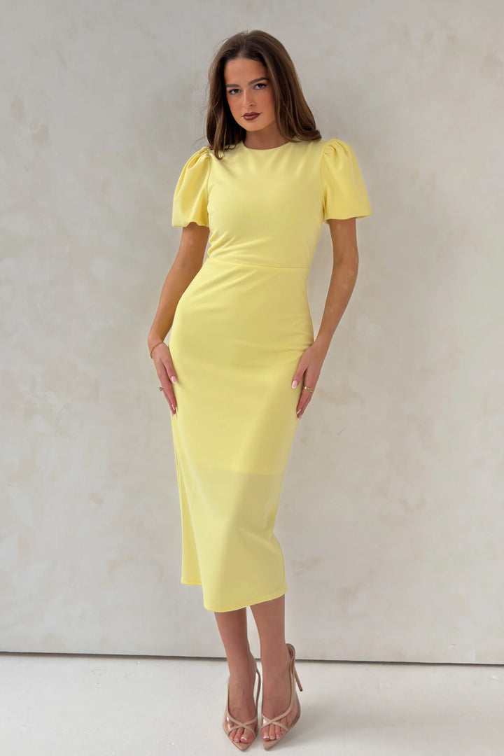 Sue Puff Sleeve Midi Dress