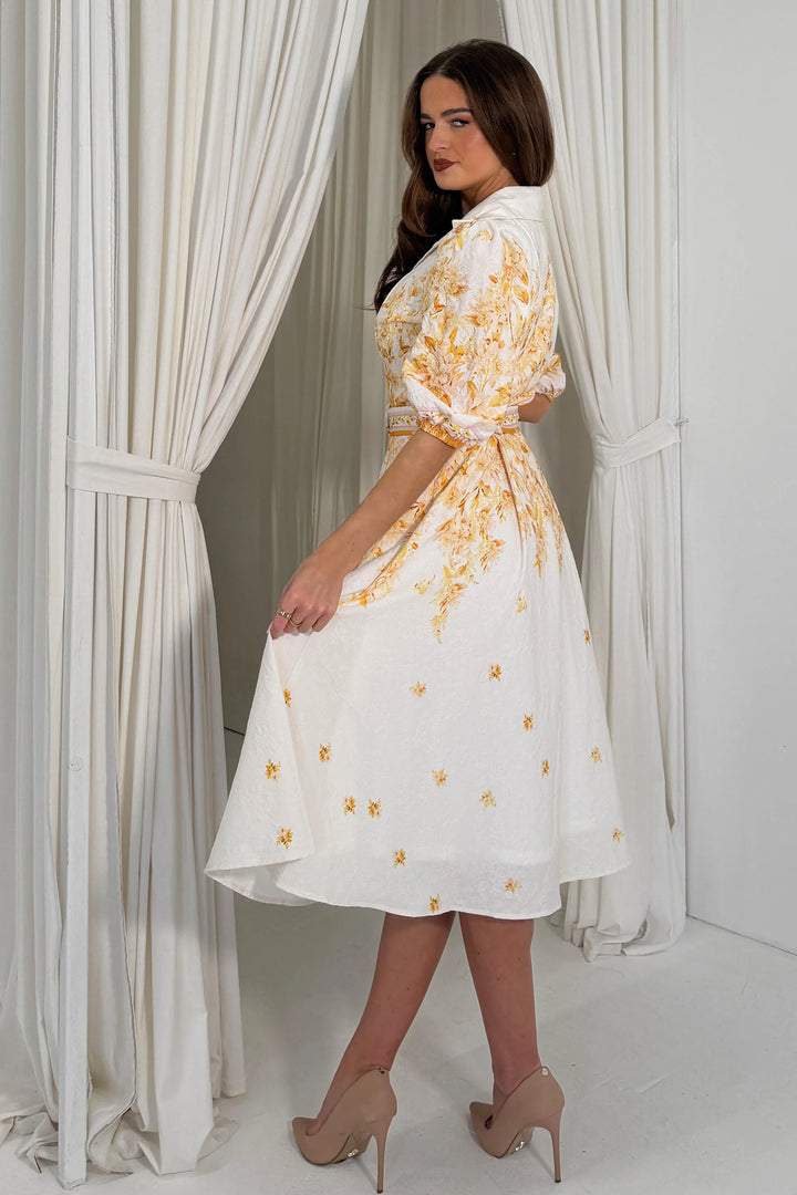 Holland Yellow Floral Dress