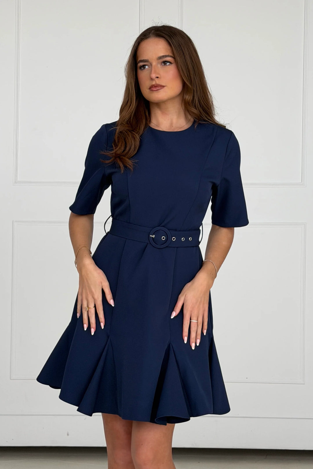 Beatrice Flaire Mini Dress Navy