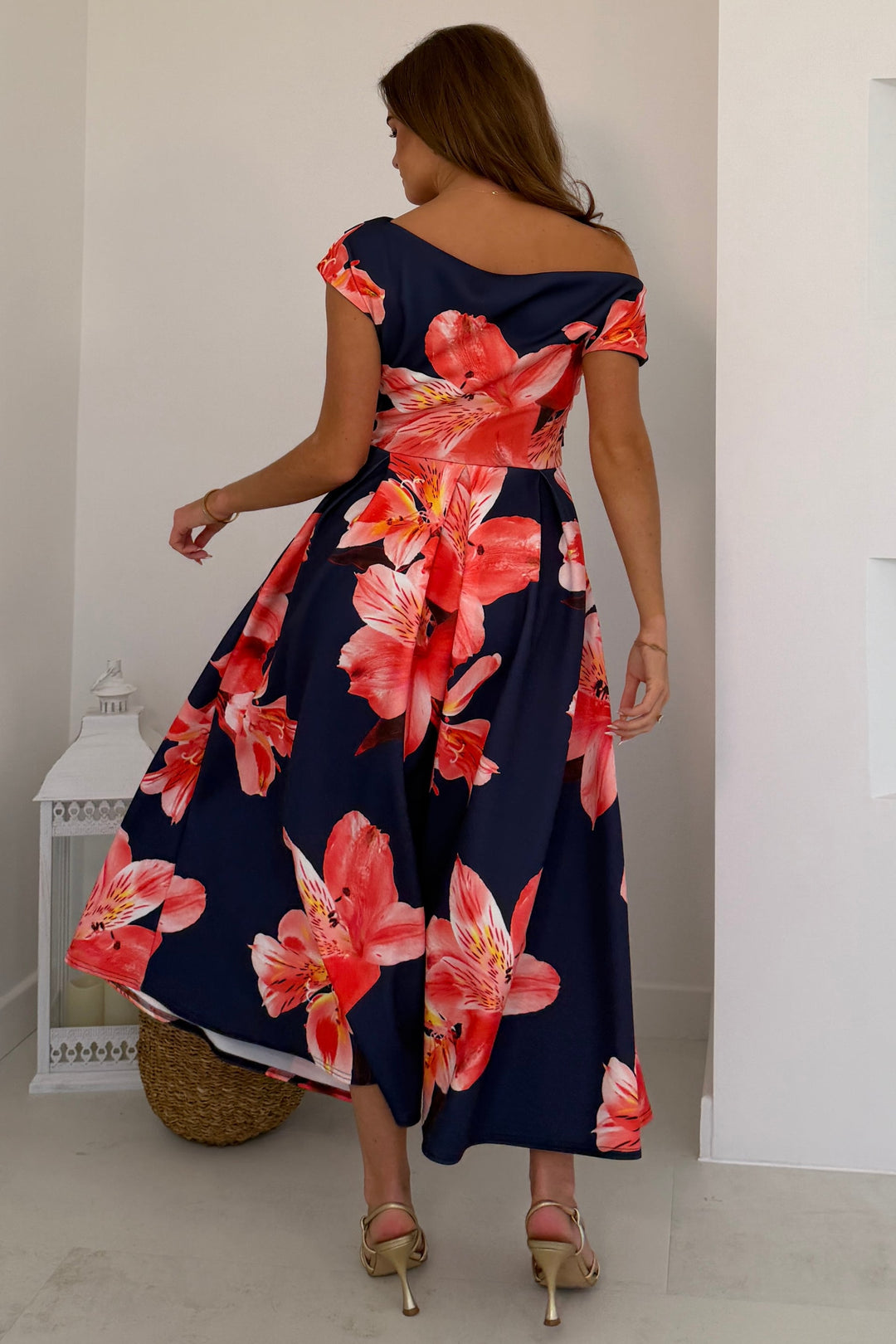 Betty Floral Navy Dress