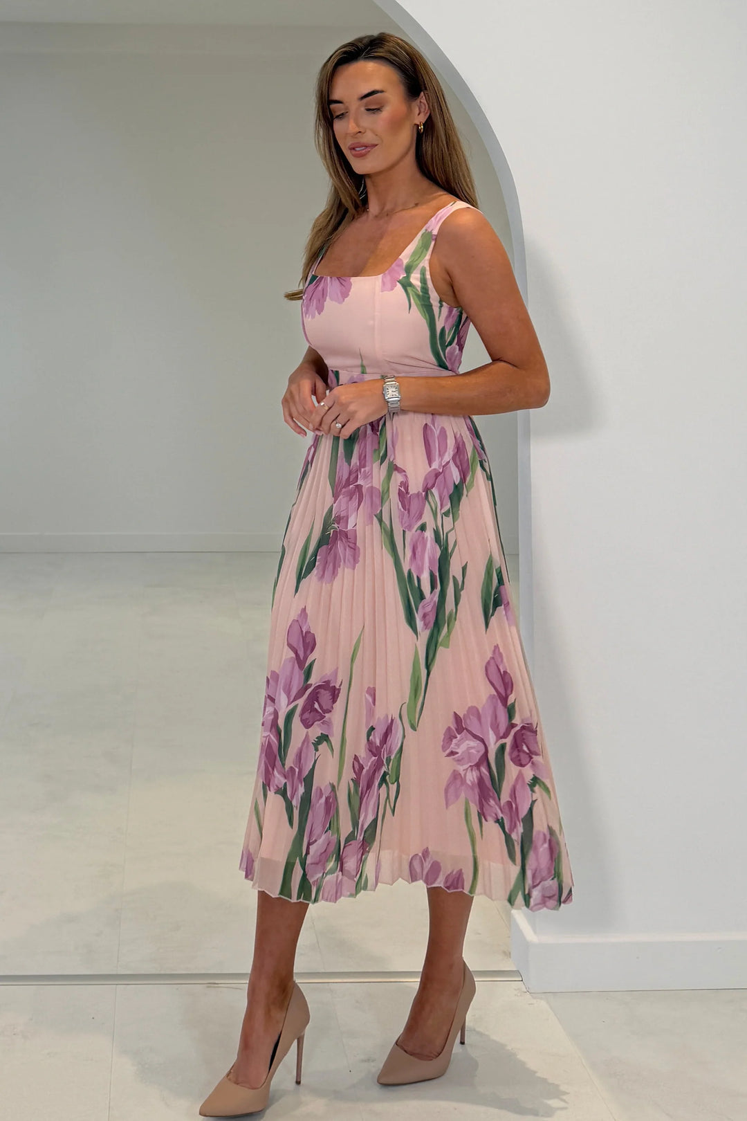 Lola Floral Pink Dress