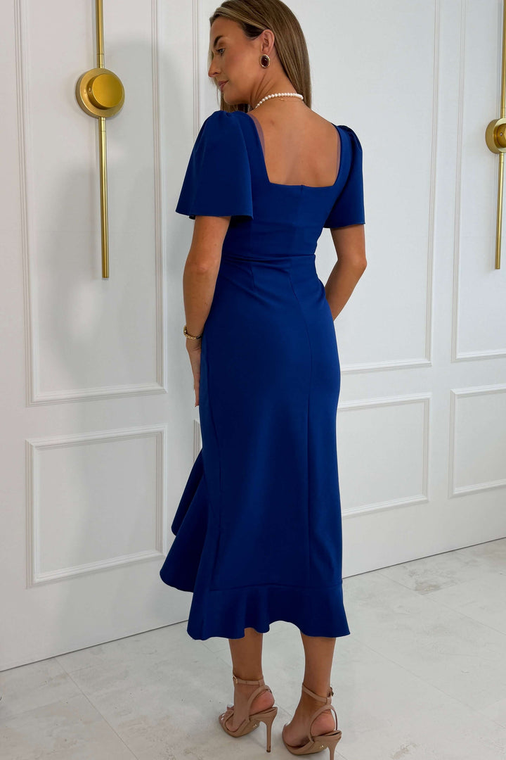 Darcie Flaired Cobalt Dress