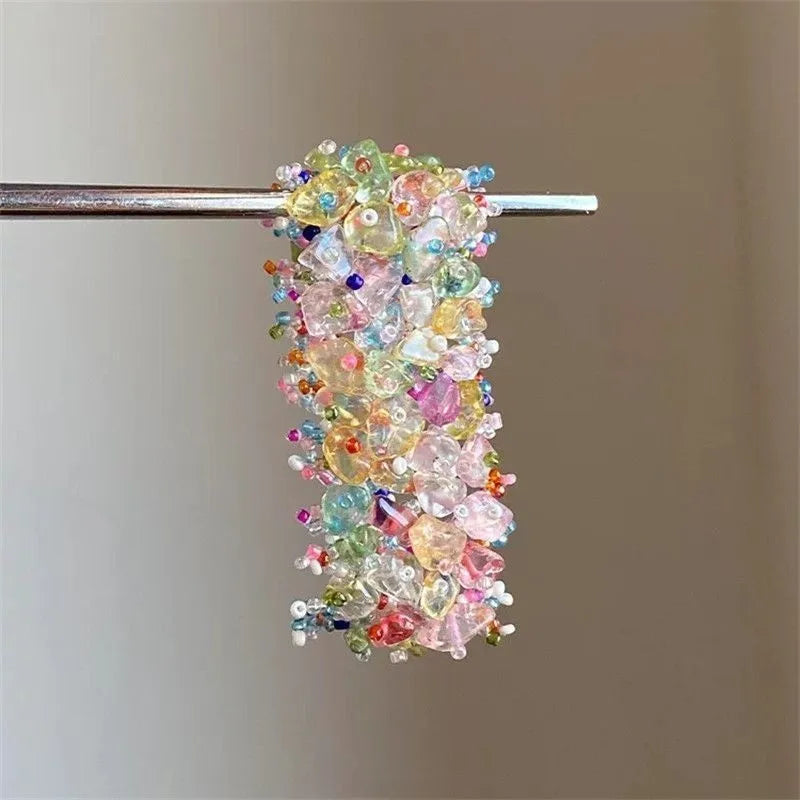 Stretchy Colourful Crystal Bracelet