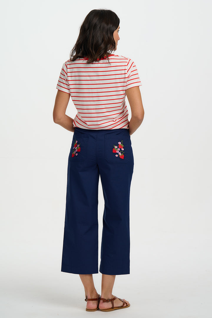 Khloe Strawberry V-neck Top