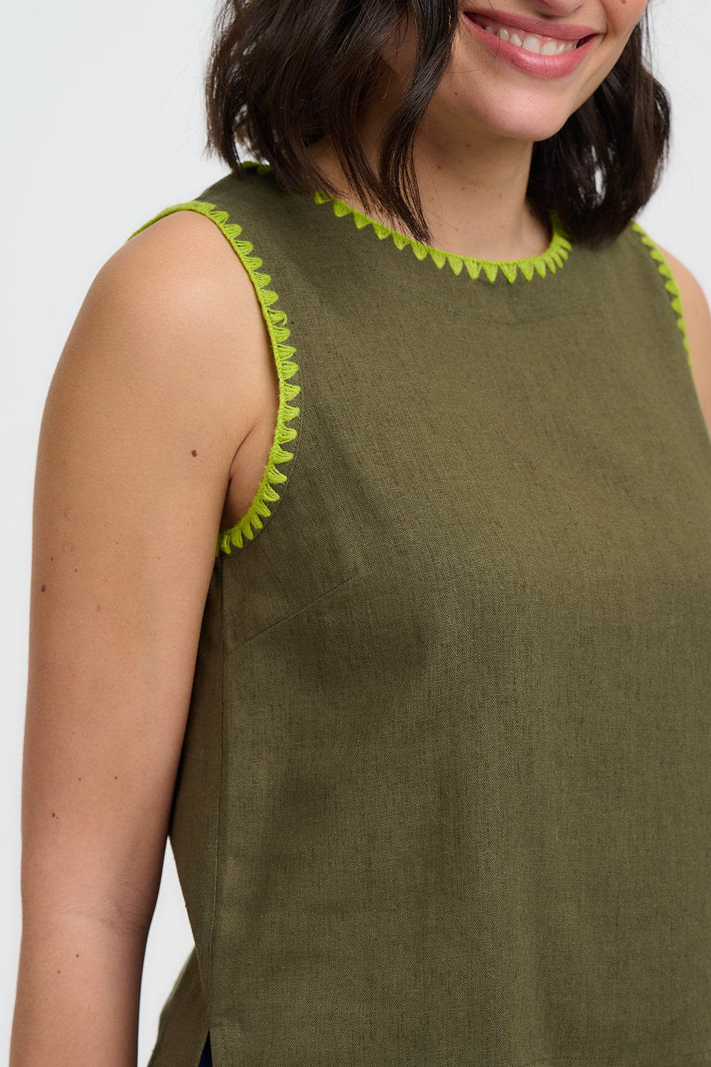 Senna Olive Top