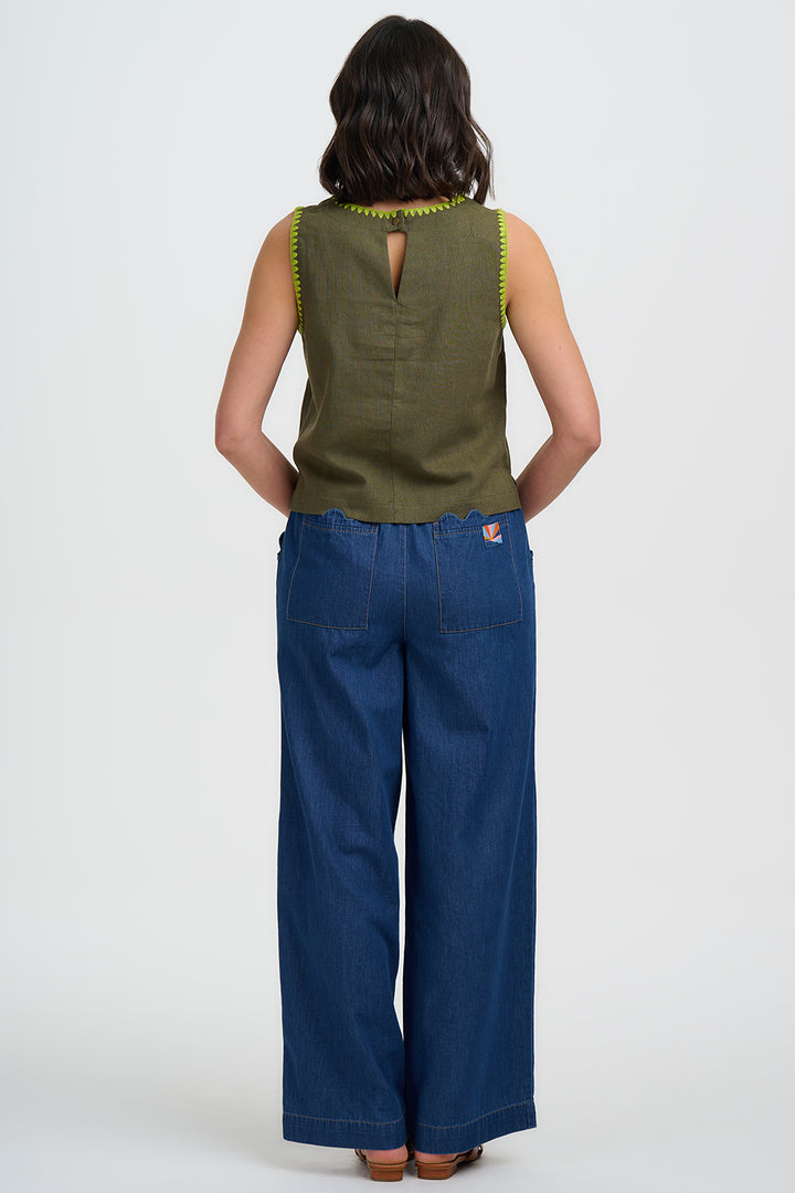 Senna Olive Top