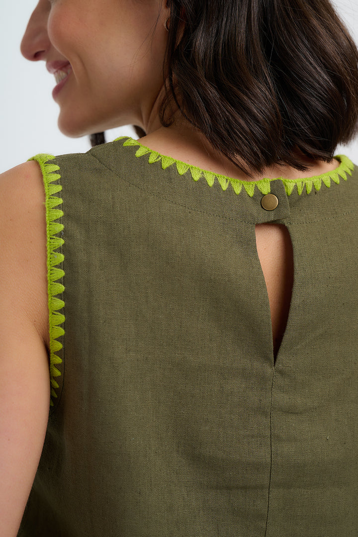 Senna Olive Top