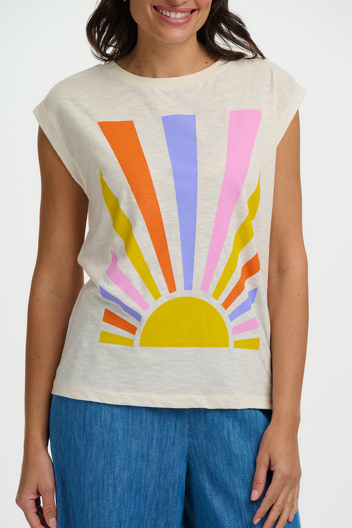 Chrissy Rainbow Ray Top